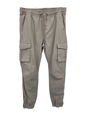 CSG Mens Cargo Pants Jogger Utility Drawstring Elastic Cuff Size M